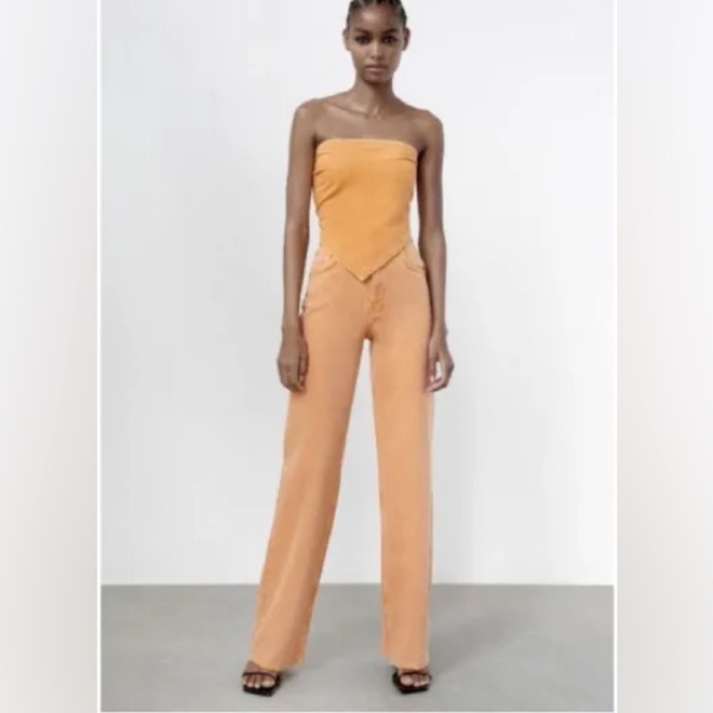 ZARA WIDE LEG JEANS